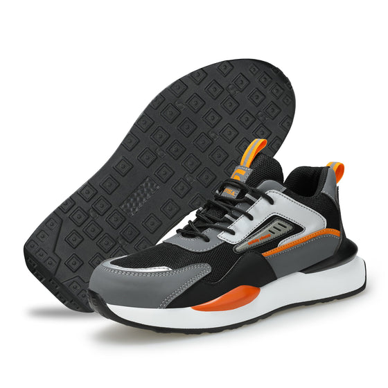 Lightweight Steel Toe Safety Shoes – Breathable, Shock-Absorbing, Slip-Resistant Work Sneakers
