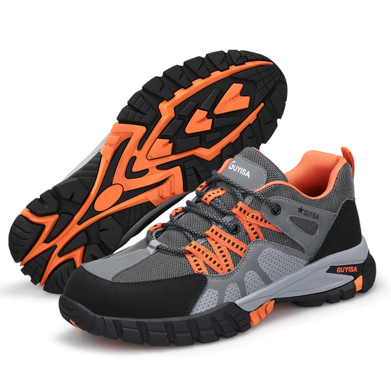 Men’s Black Steel Toe Safety Sneakers – Lightweight, Breathable & Anti-Slip