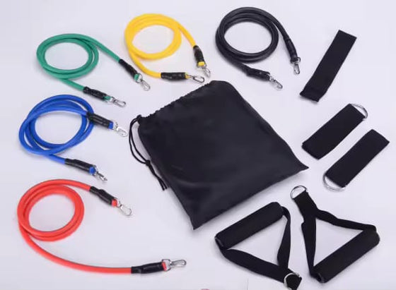 NQ SPORTS Complete Fitness Equipment Combo – Resistance Bands, Jump Ropes, Yoga Mats, Pilates Gear, and Workout Accessories